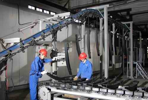 板簧噴漆浸漆線(xiàn)